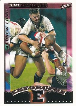 2002 Select Challenge - Enforcers Box Cards #BC12 Andrew Lomu Front